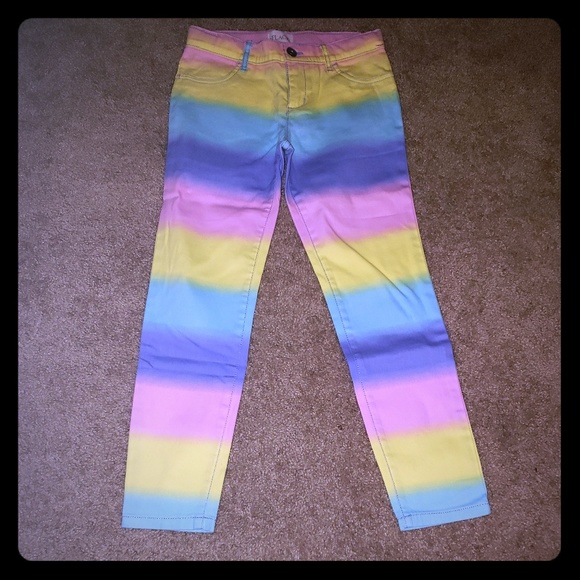 rainbow jeggings